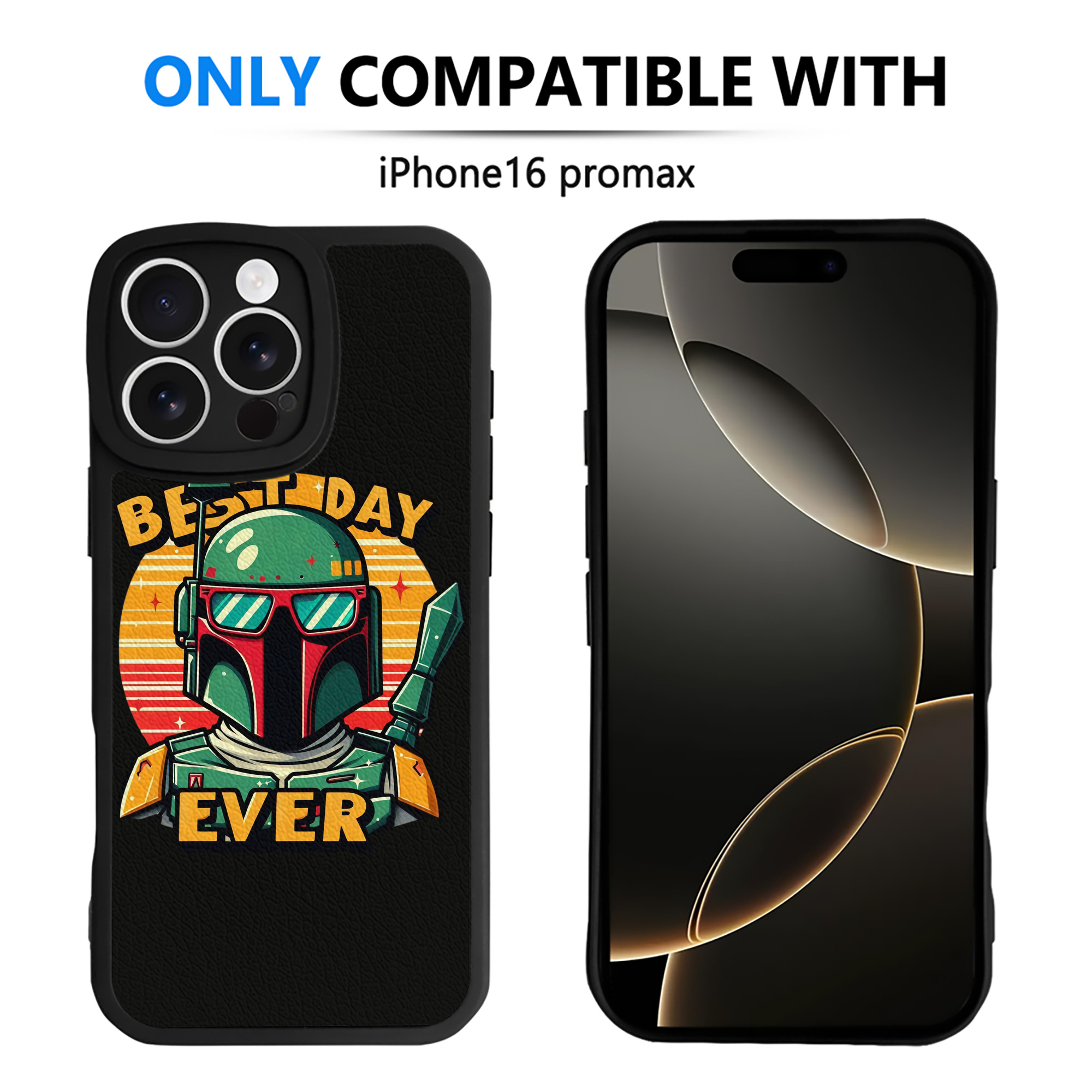 （画像用） スター・ウォーズ Star Wars 【iPhone 16シリーズ対応】シリコンスマホケース（レザー調） 材質：シリコン